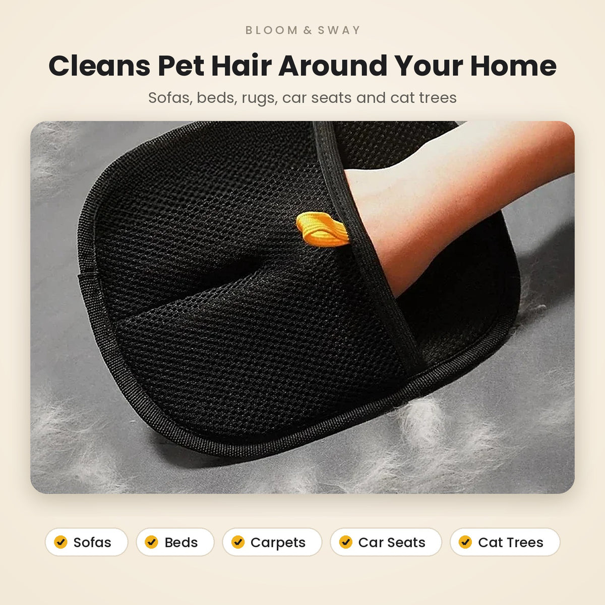 Double-Sided Pet Hair Remover Glove – view 5