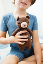 Berry the Bear Plush Toy with Sleeping Bag