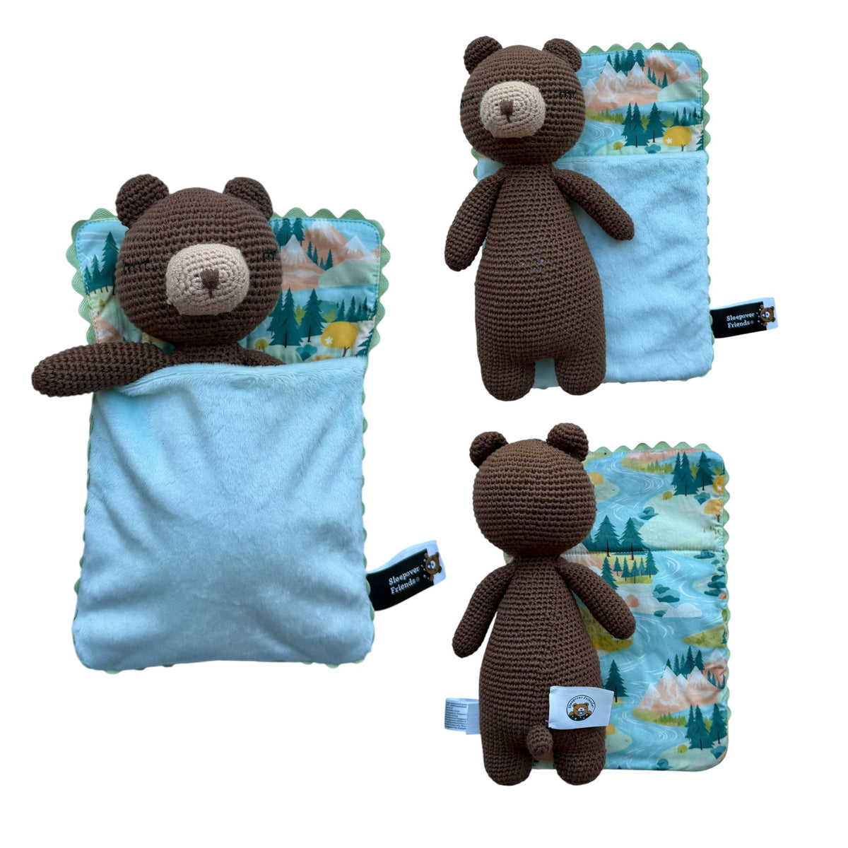 Berry the Bear Plush Toy with Sleeping Bag – view 8