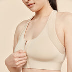 Hero Front-Closure Sports Bra in Buff – view 5