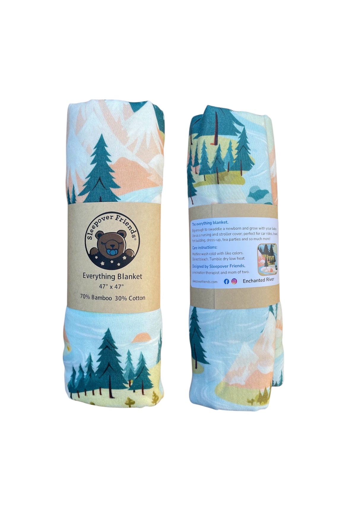 Enchanted River Baby Swaddle Blanket