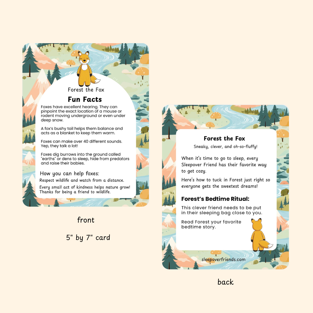 Forest the Fox Plush Toy with Sleeping Bag – view 10