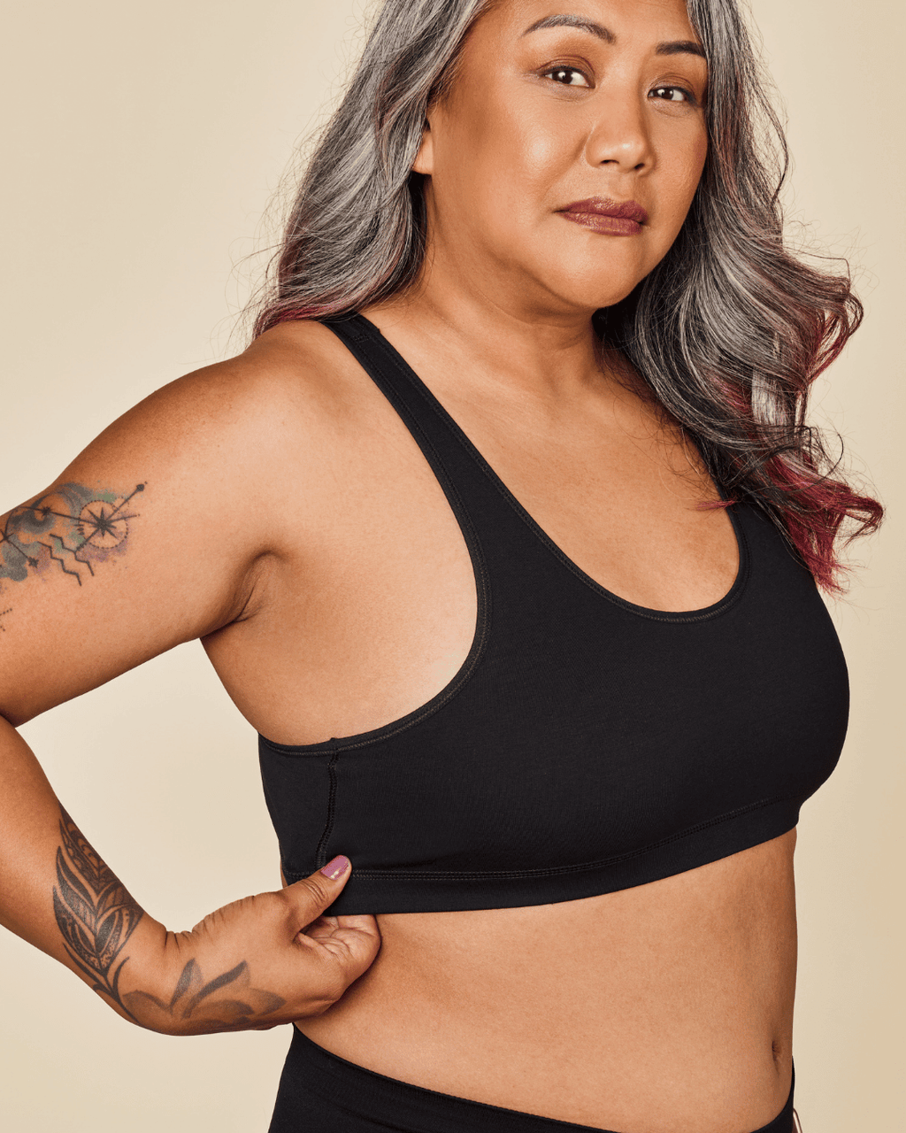 Glide Cotton Racerback Bralette – view 12