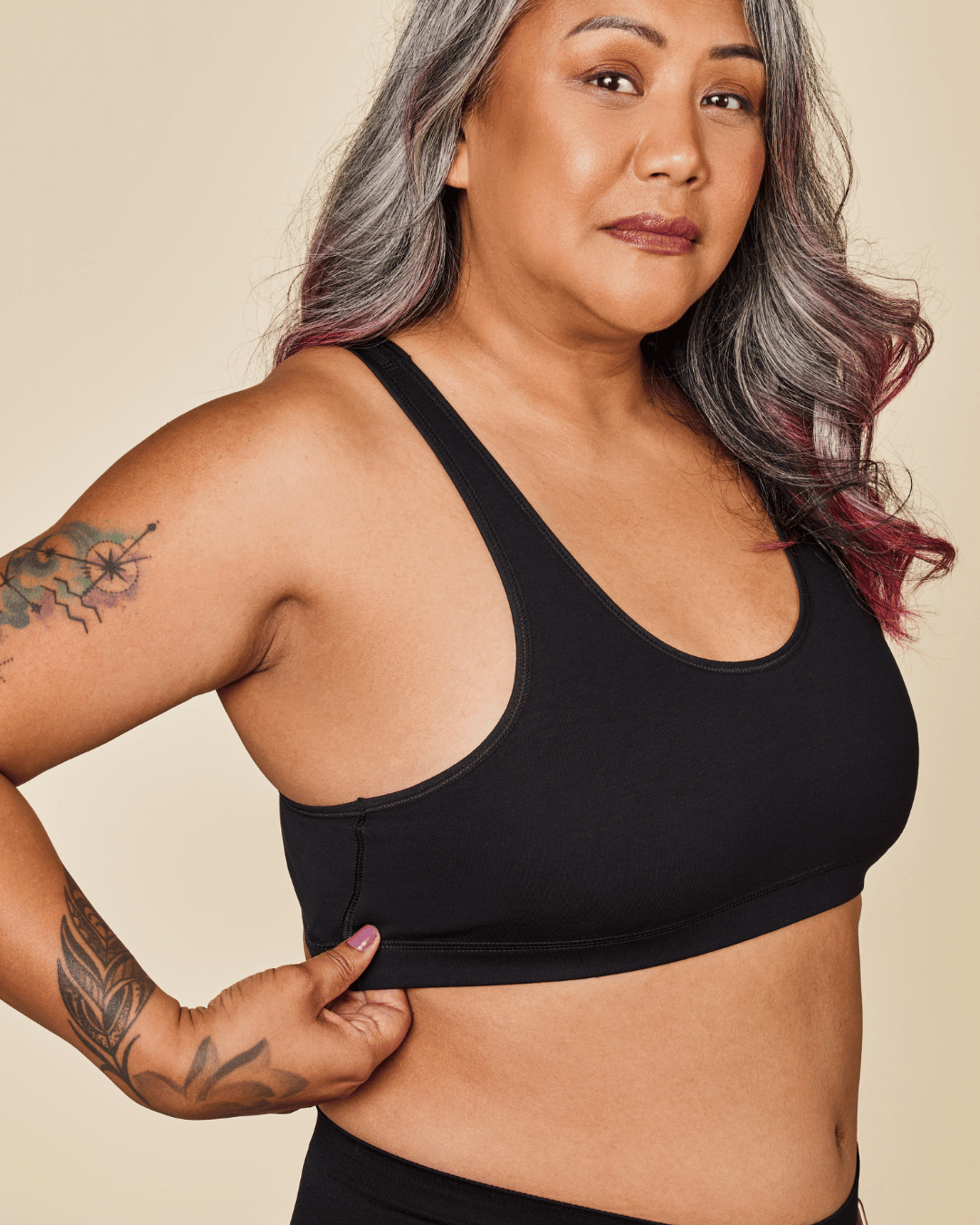 Glide Cotton Racerback Bralette – view 12