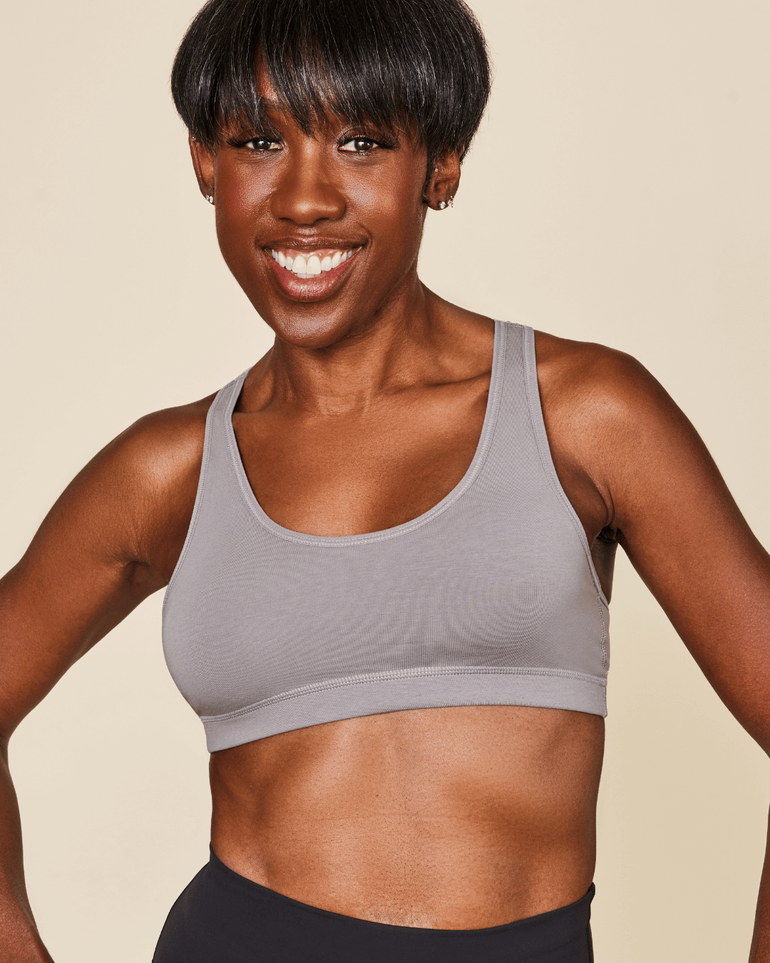 Glide Cotton Racerback Bralette – view 5