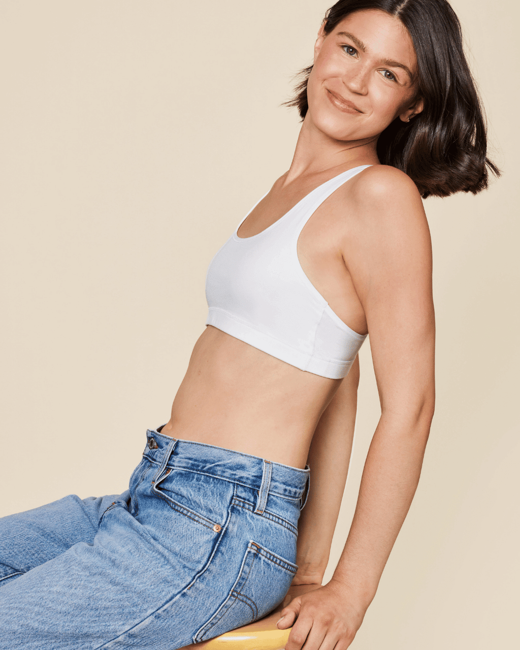 Glide Cotton Racerback Bralette – view 2