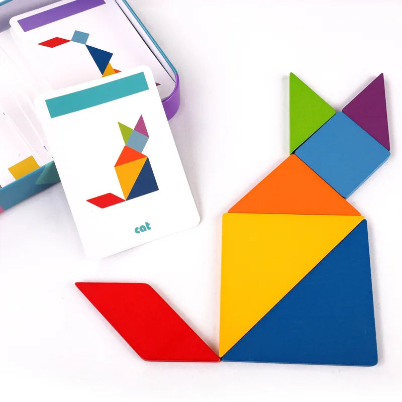 Wooden Tangram Puzzle Game for Kids – view 3