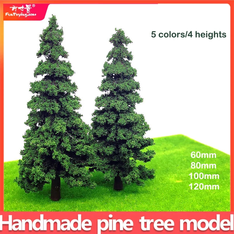 HO Scale 1:87 Model Pine Trees (2PCS)
