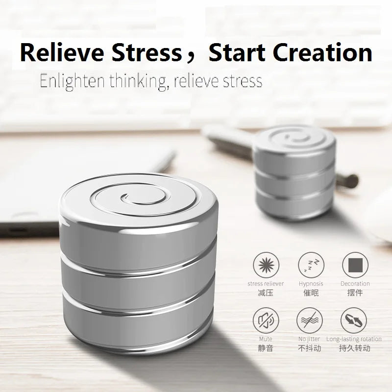 Metal Optical Gyroscope Desk Toy – view 3