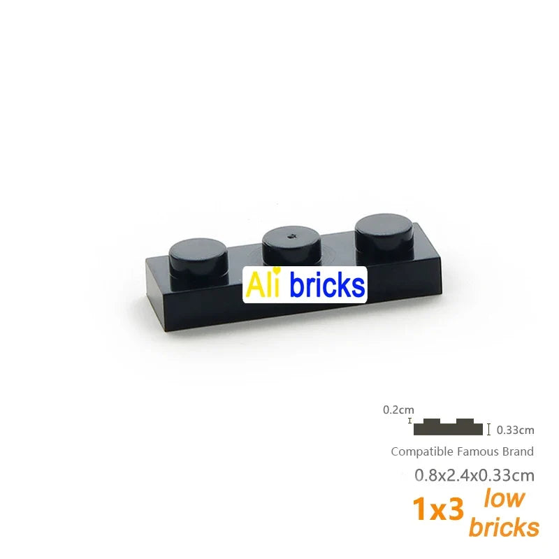 60PCS 1x3 Thin Building Plates – view 4