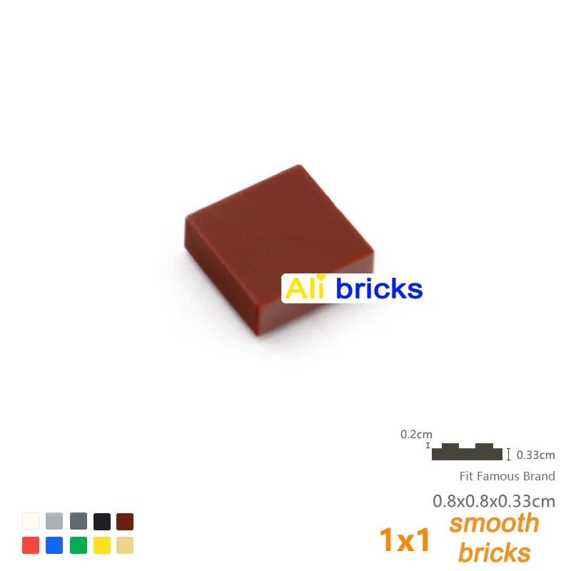 120PCS 1x1 Smooth Tiles, 24 Colors – view 16