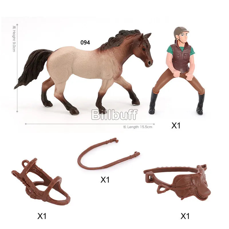 Realistic Horse & Rider Figurines – view 17