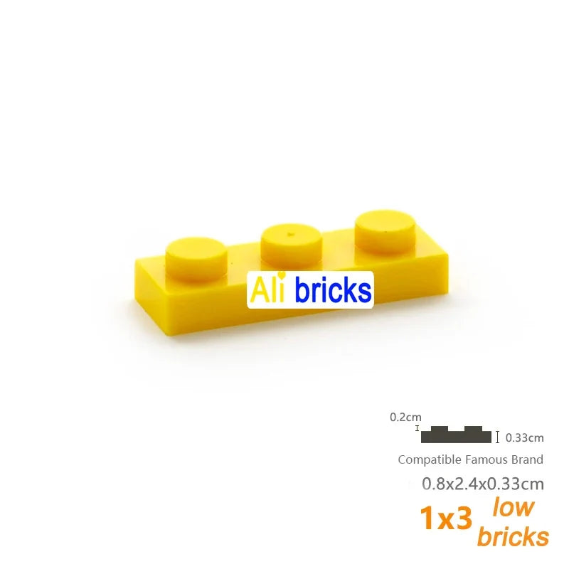 60PCS 1x3 Thin Building Plates – view 12