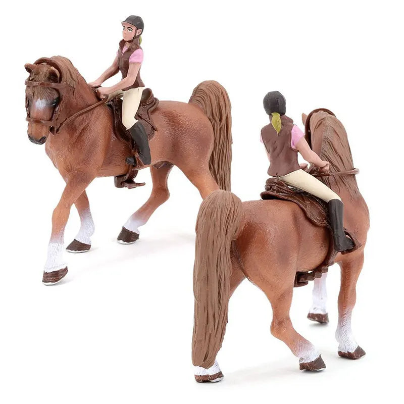 Realistic Horse & Rider Figurines – view 2