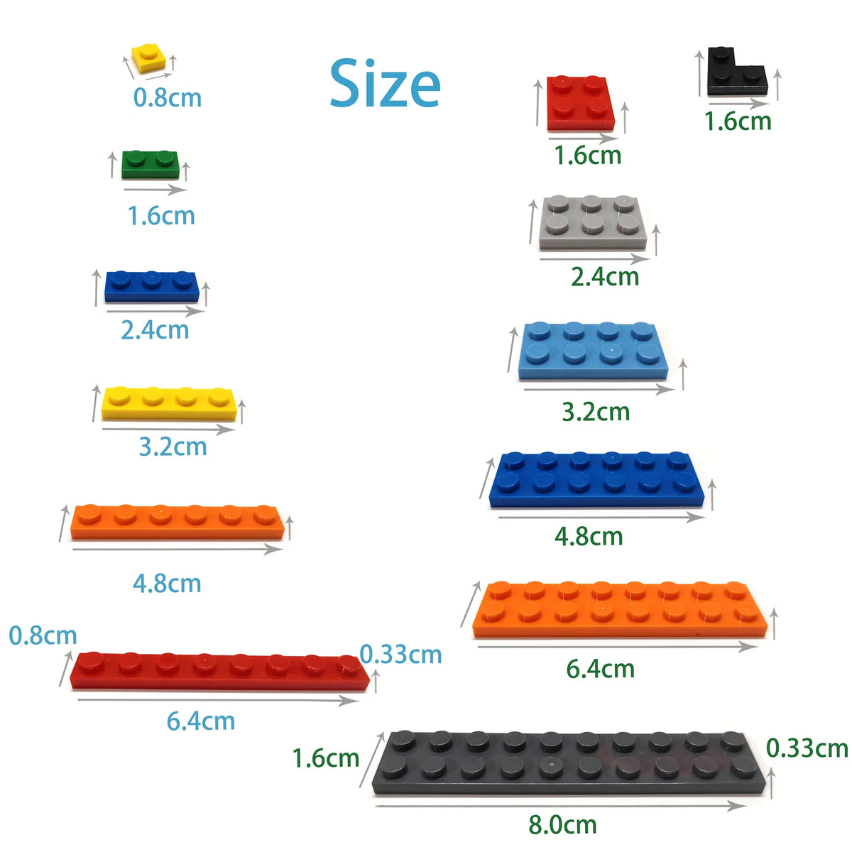 10PCS 4x12 Thin Building Plates – view 6