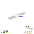 50PCS 1x8 Smooth Tiles Bulk Pack – view 26