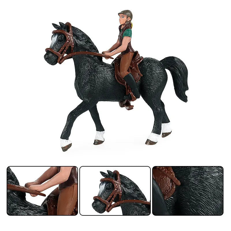 Realistic Horse & Rider Figurines – view 5