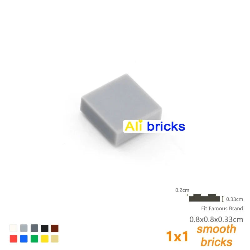 120PCS 1x1 Smooth Tiles, 24 Colors – view 21