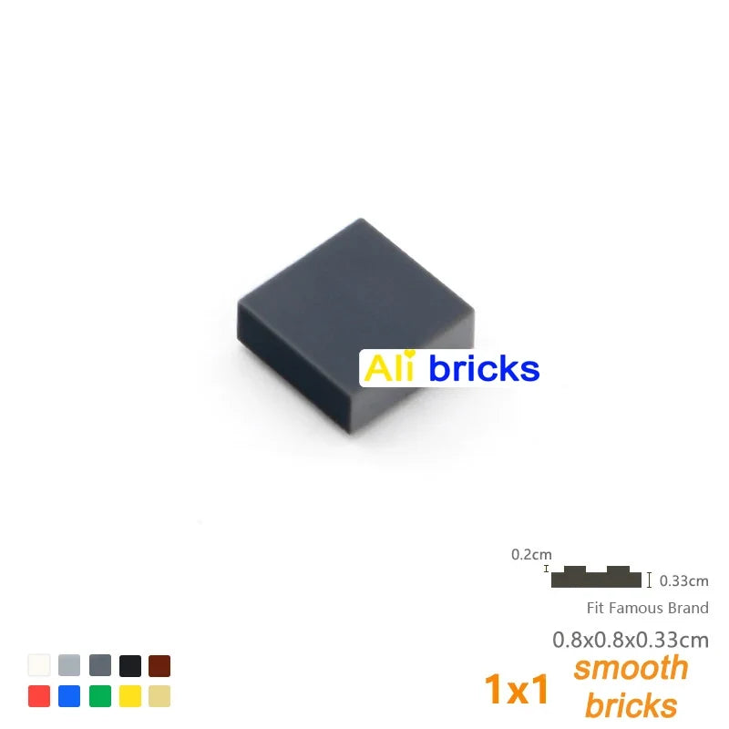 120PCS 1x1 Smooth Tiles, 24 Colors – view 25