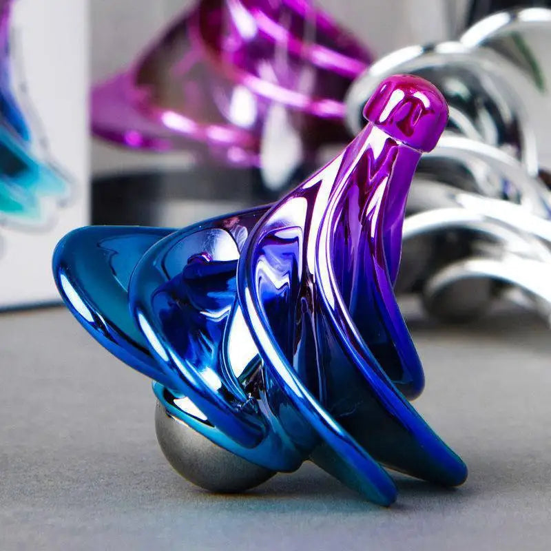 Pneumatic Flying Spinner Top Toy – view 8