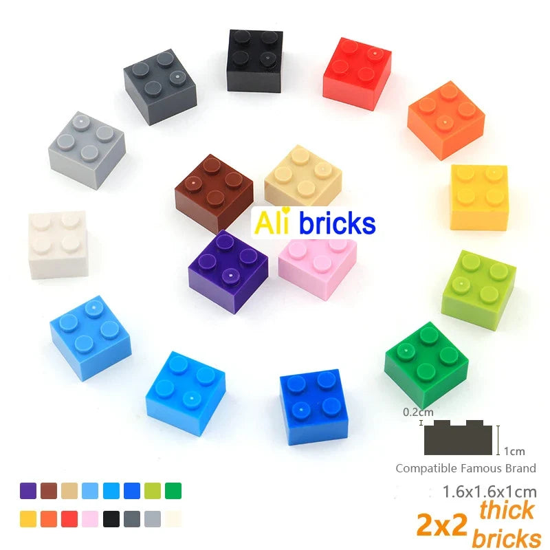 20PCS Classic 2x2 Building Bricks