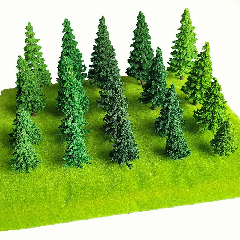 HO Scale 1:87 Model Pine Trees (2PCS) – view 6