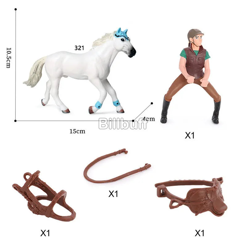 Realistic Horse & Rider Figurines – view 16