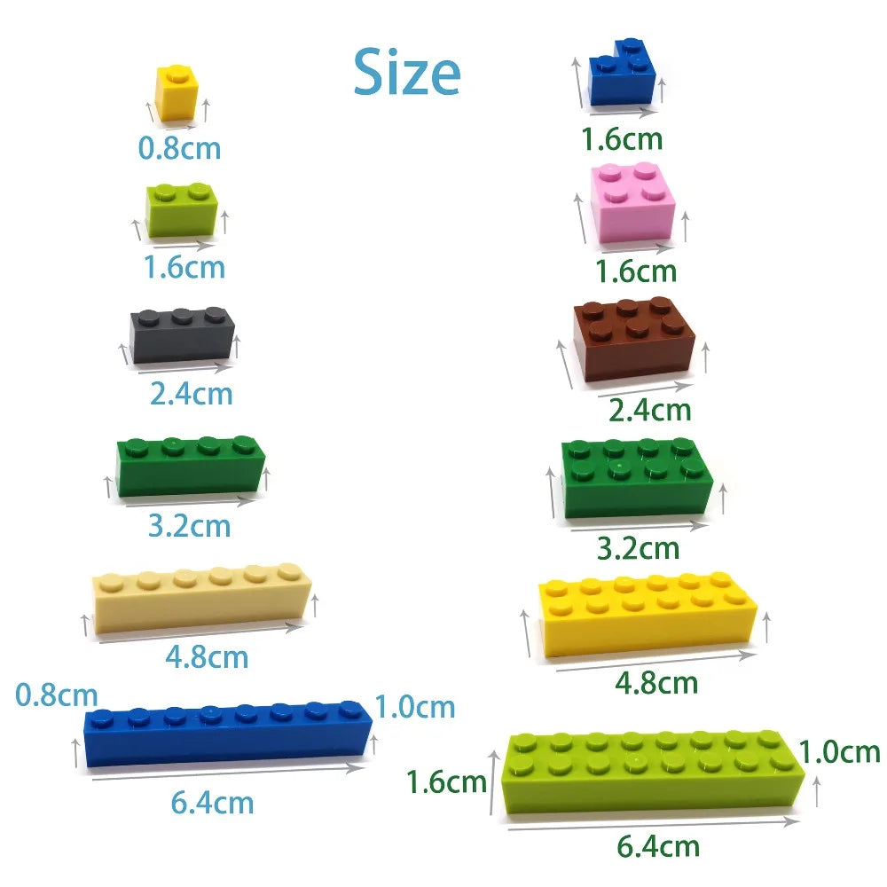 60PCS 1x3 Thick Building Bricks – view 6