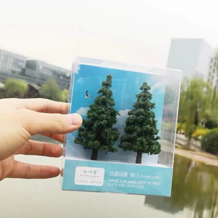 HO Scale 1:87 Model Pine Trees (2PCS) – view 5