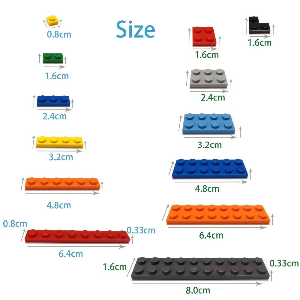 60PCS 1x3 Thick Building Bricks – view 5