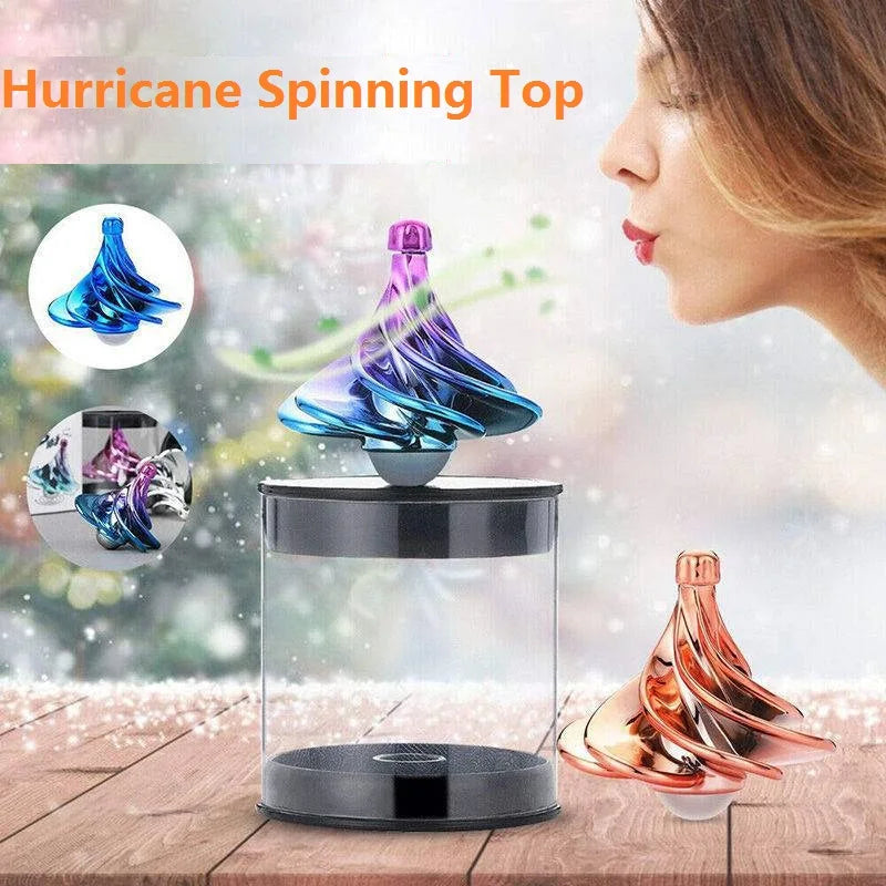 Pneumatic Flying Spinner Top Toy