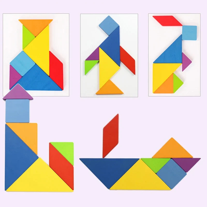 Wooden Tangram Puzzle Game for Kids – view 2