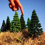 HO Scale 1:87 Model Pine Trees (2PCS) – view 2