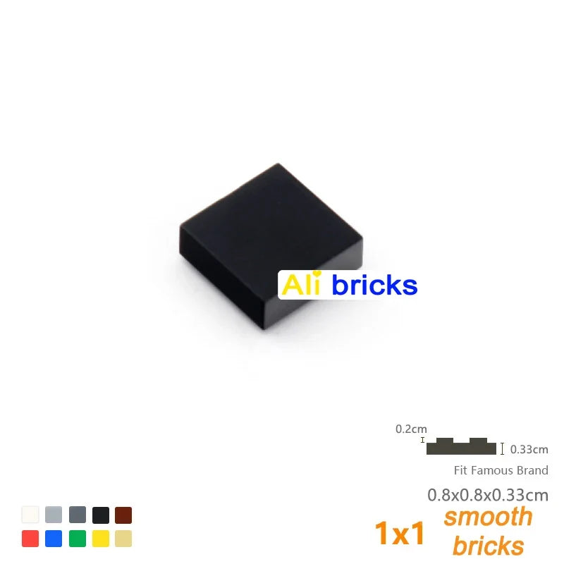 120PCS 1x1 Smooth Tiles, 24 Colors – view 20