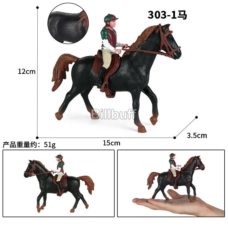 Realistic Horse & Rider Figurines – view 12