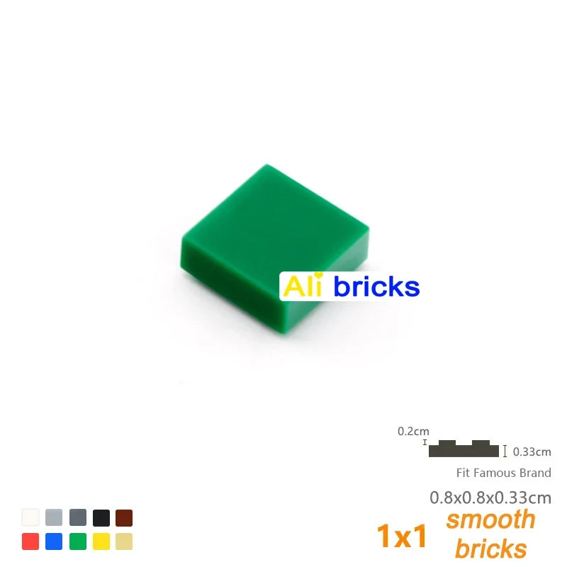 120PCS 1x1 Smooth Tiles, 24 Colors – view 15