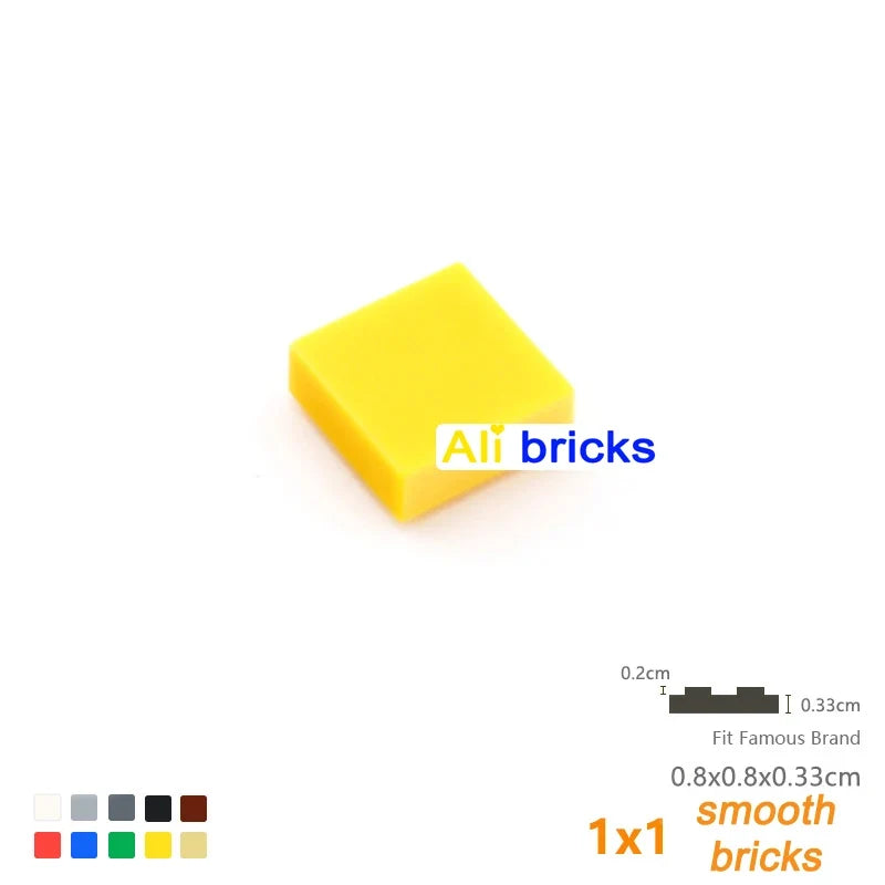 120PCS 1x1 Smooth Tiles, 24 Colors – view 31