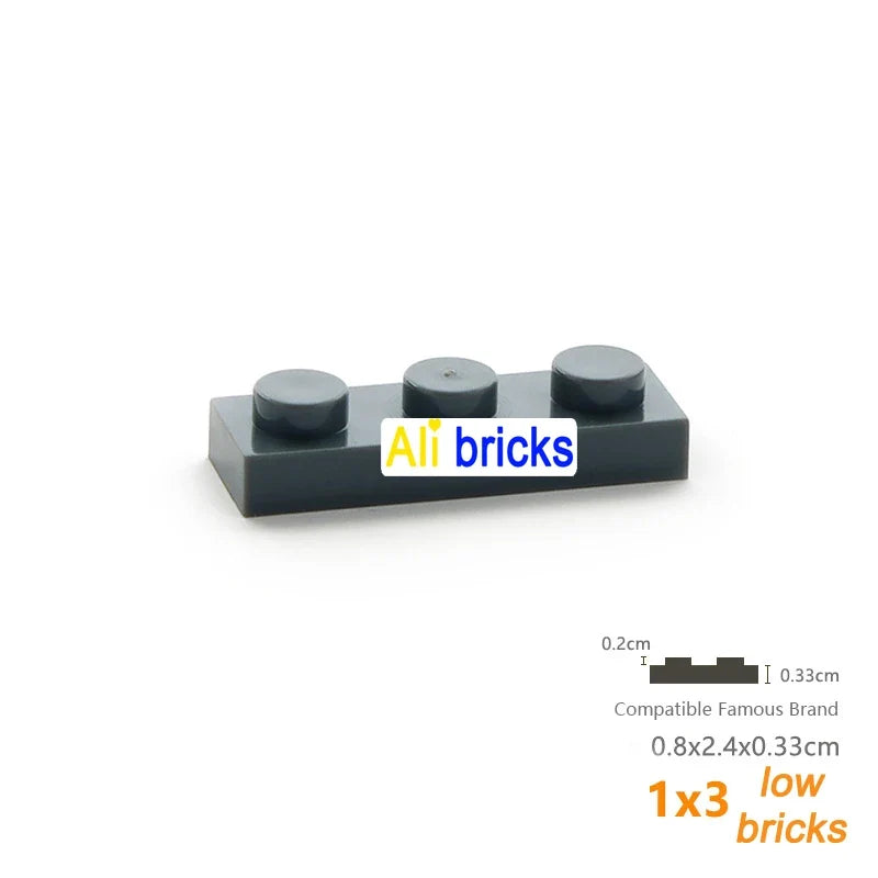 60PCS 1x3 Thin Building Plates – view 3