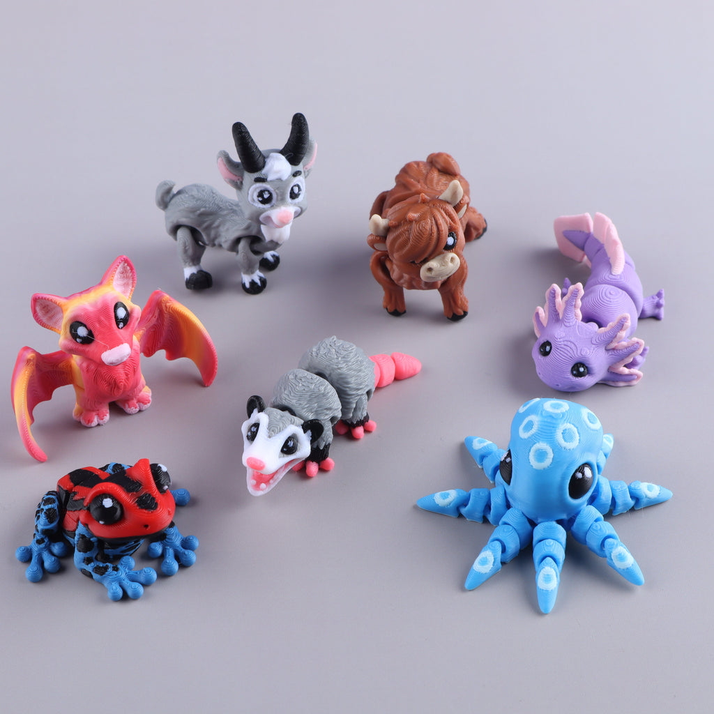 3D Printed Mini Fidget Animal Packs – view 3