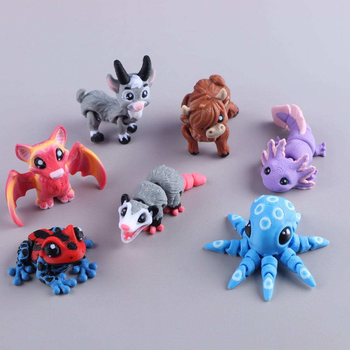 3D Printed Mini Fidget Animal Packs – view 3