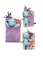 Luna the Unicorn Plush Toy with Sleeping Bag – view 7