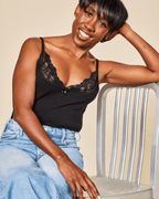 Luna Lace Cotton Cami – view 4