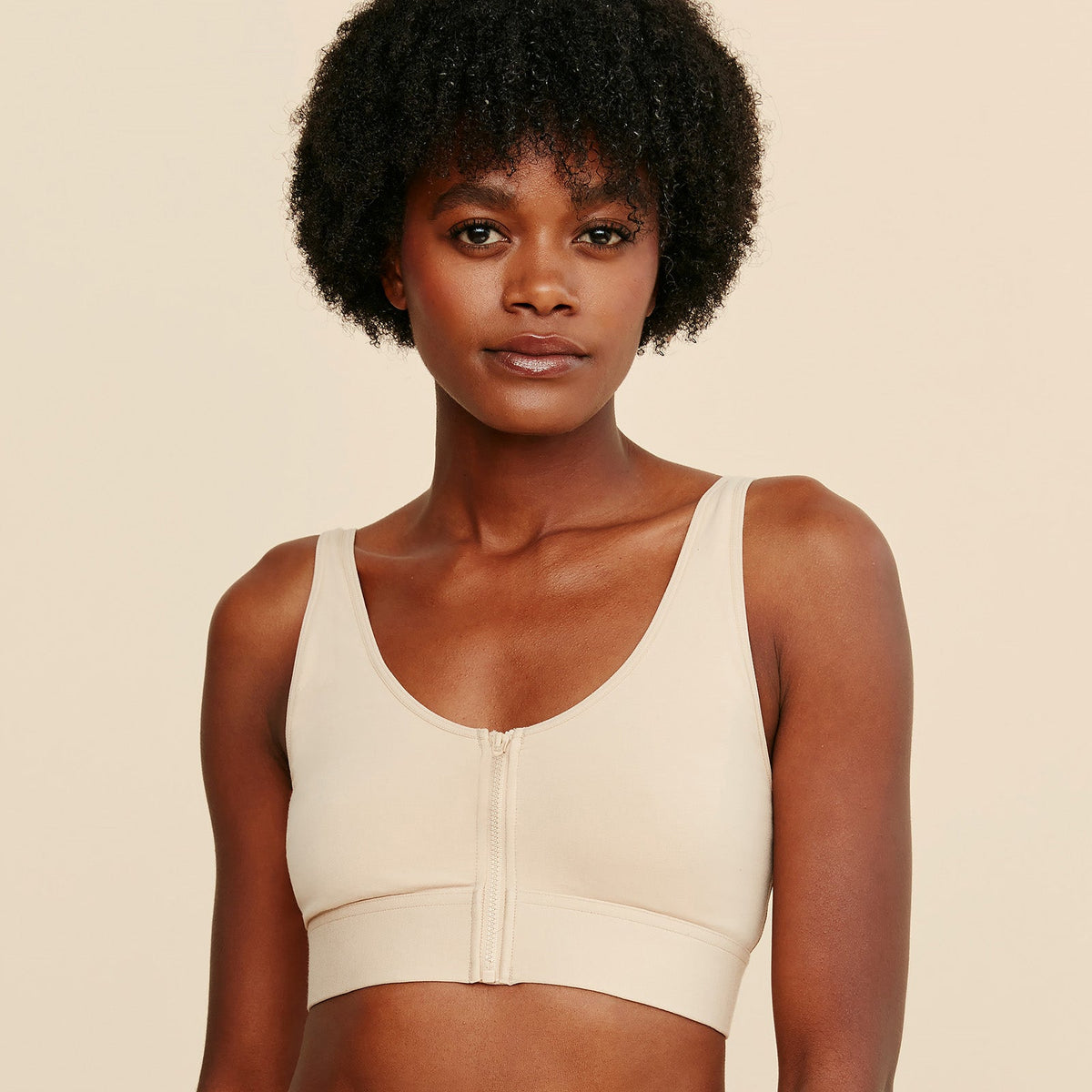 Wilderness Front-Closure Cotton Bralette – view 7