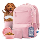 Dog Travel Backpack with Bowls & Food Storage