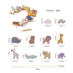 Wooden Animal Threading & Lacing Toy – view 6