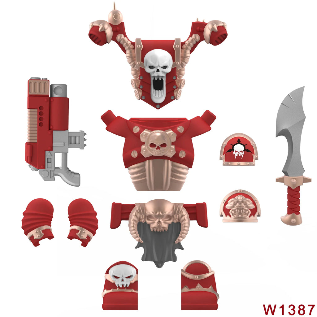 Skull Armor Building Block Figure – view 10