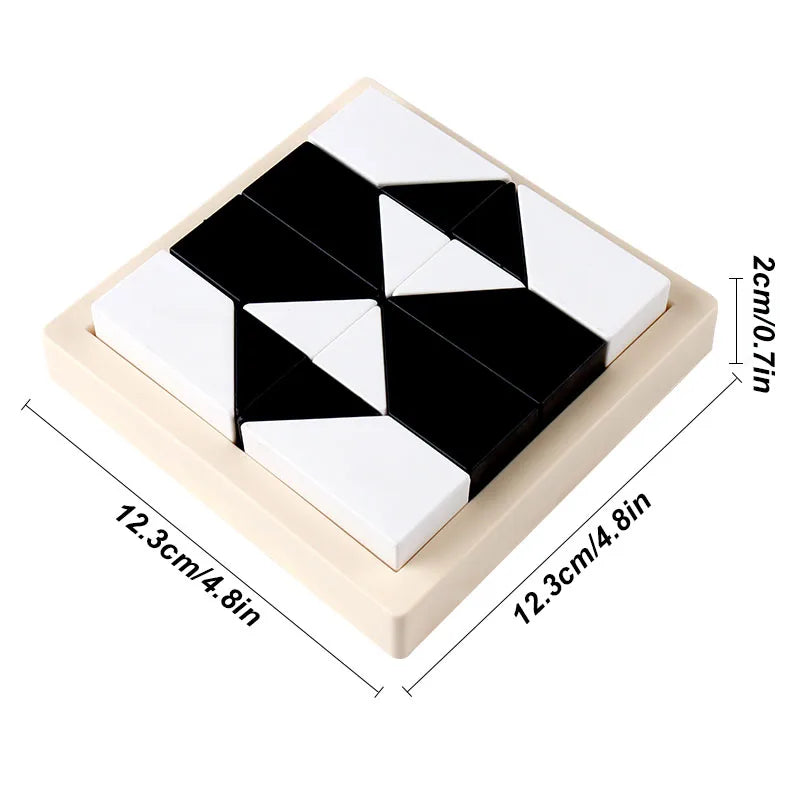 Geometric Block Puzzle with Storage Tray – view 6
