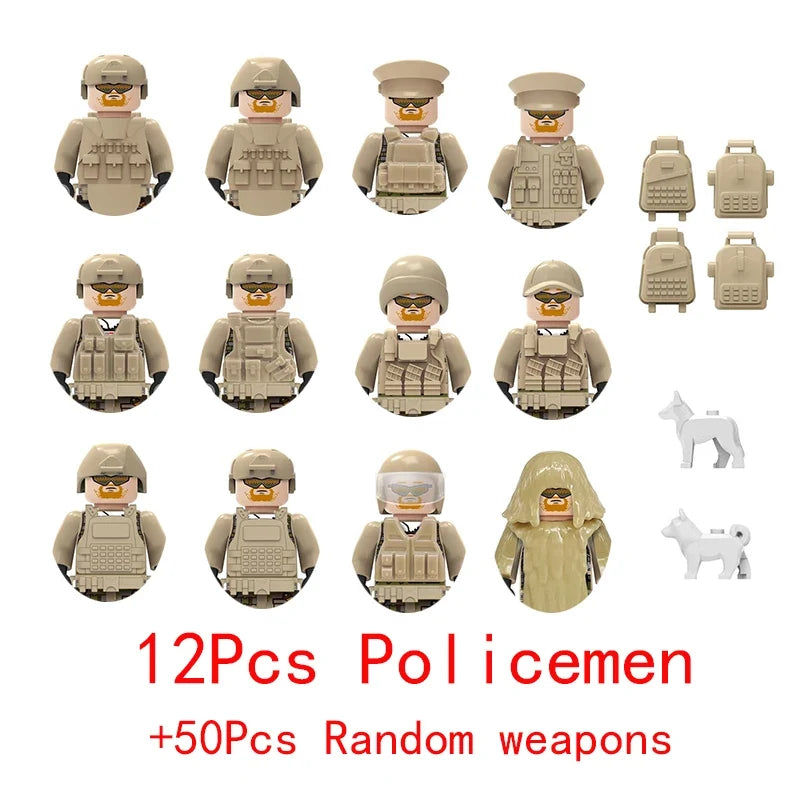 Army & Police Brick Figure Set – view 42