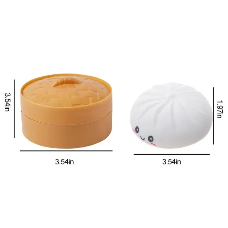 Kawaii Dumpling Bun Squishy Stress Toy – view 5