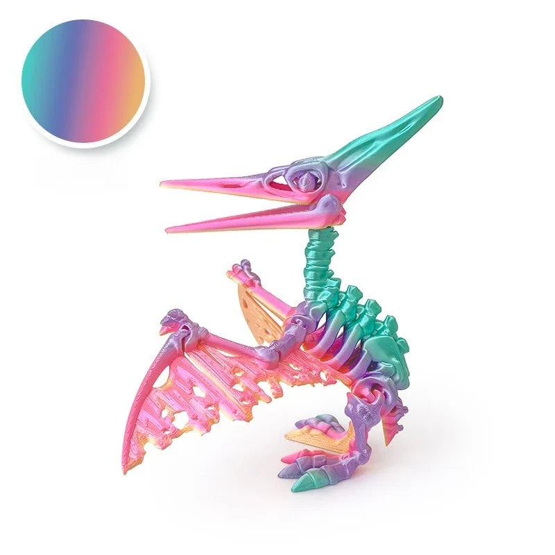 3D Printed Pterosaur Skeleton Model – view 10